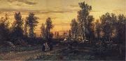 Ivan Shishkin Eventide Spain oil painting artist